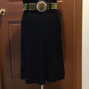 Lapis Cable Knit Skirt - Size Medium